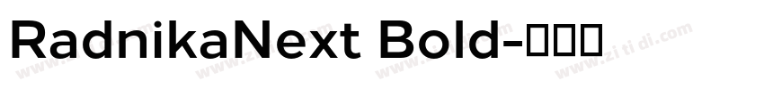 RadnikaNext Bold字体转换